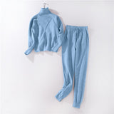 Turtleneck Pullover Sweatshirts Knit Pants Suit