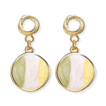 New Vintage Geometric Shell Earrings