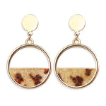 New Vintage Geometric Shell Earrings