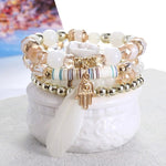 ZOSHI 3-4pcs/set Fashion Boho Bracelets