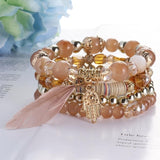 ZOSHI 3-4pcs/set Fashion Boho Bracelets