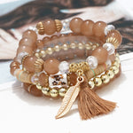 ZOSHI 3-4pcs/set Fashion Boho Bracelets